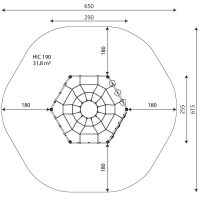 Kuva tuotteen Kiipeilykehä VWD 1420 turva-alueesta