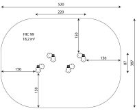 Kuva tuotteen Kiipeilypylväät VWD 1426 turva-alueesta