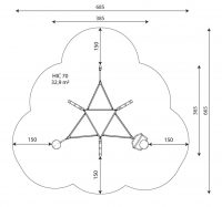 Kuva tuotteen Kiipeilyteline VN1633 turva-alueesta
