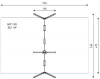 Kuva tuotteen Keinurunko kolmelle VWD1491 turva-alueesta
