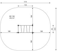 Kuva tuotteen Kiipeilyteline VWD1465 turva-alueesta