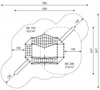 Kuva tuotteen Kiipeilyverkko VWD1453 turva-alueesta