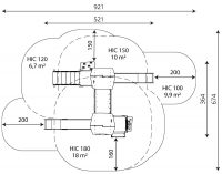 Kuva tuotteen Liukumäki Steel+ kaksiliukua V 1709 turva-alueesta