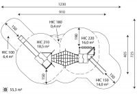 Kuva tuotteen Monitoimiväline VWD1454 turva-alueesta