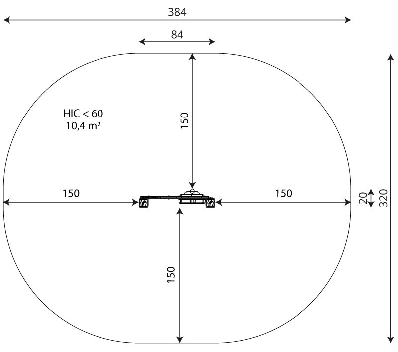 Kuva tuotteen Aktiviteettitaulu Kitara VWD 1560 turva-alueesta
