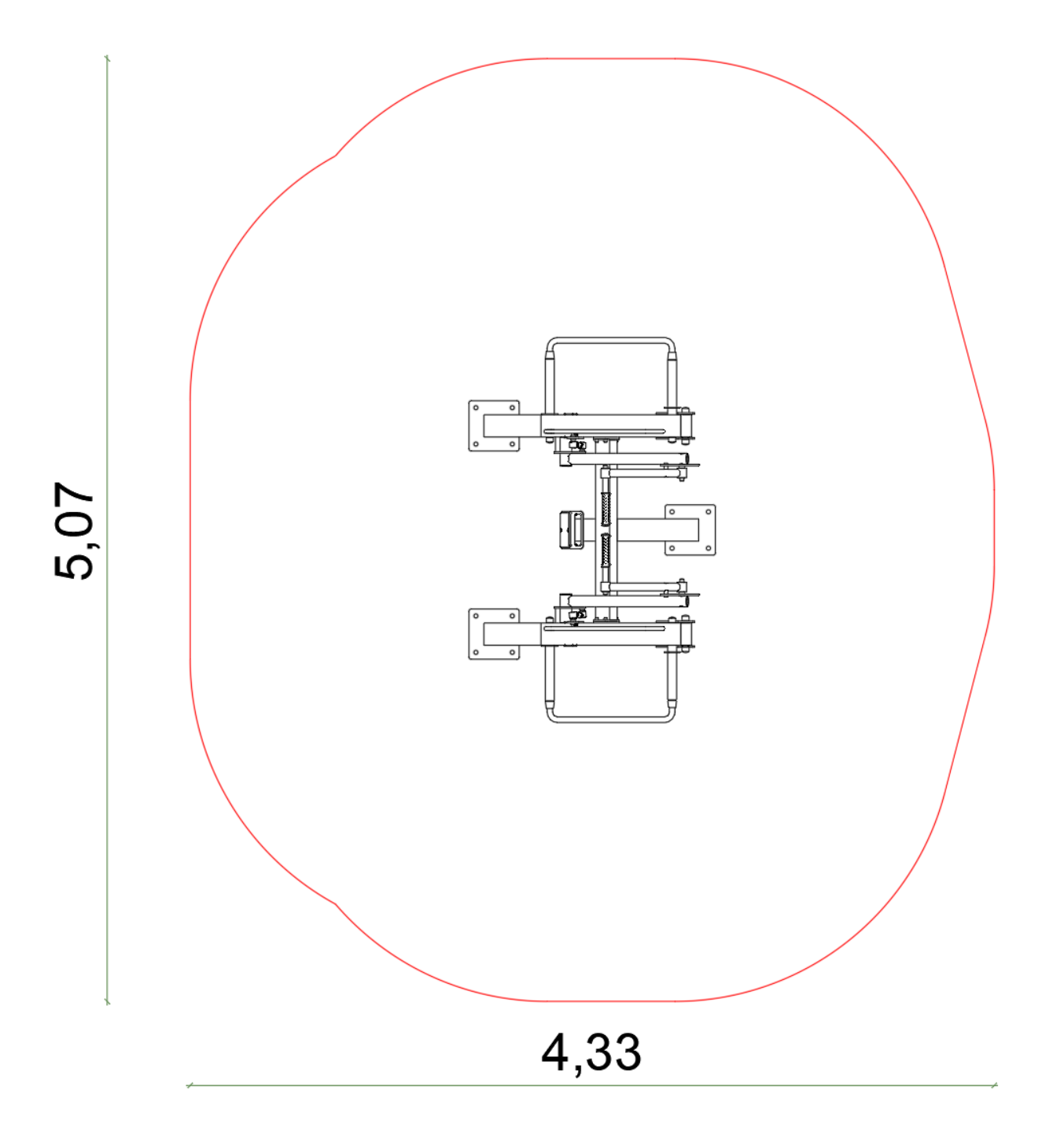Kuva tuotteen Ojentajat seisten SMB742 turva-alueesta