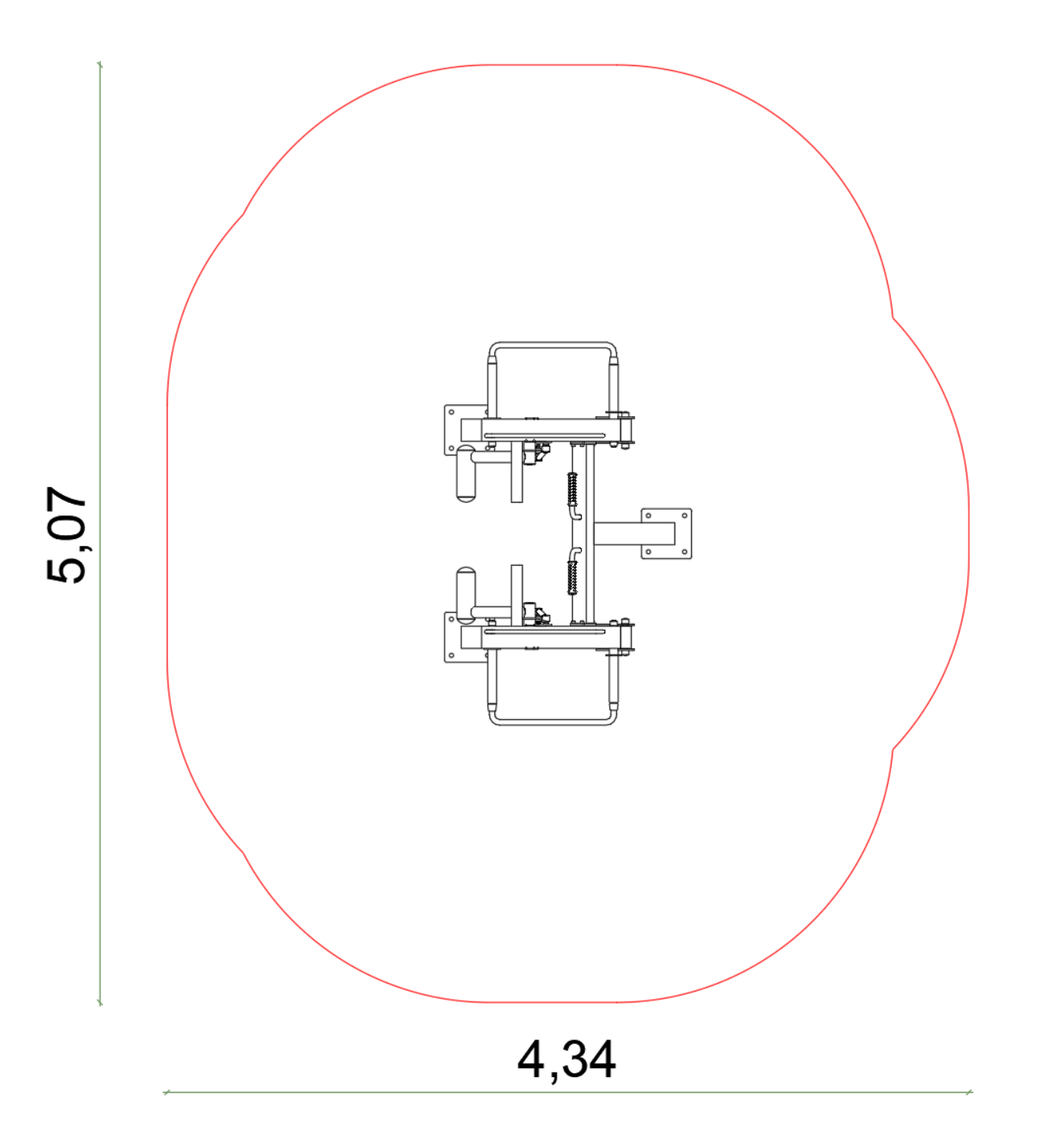 Kuva tuotteen Reiden ojennus seisten SMB744 turva-alueesta