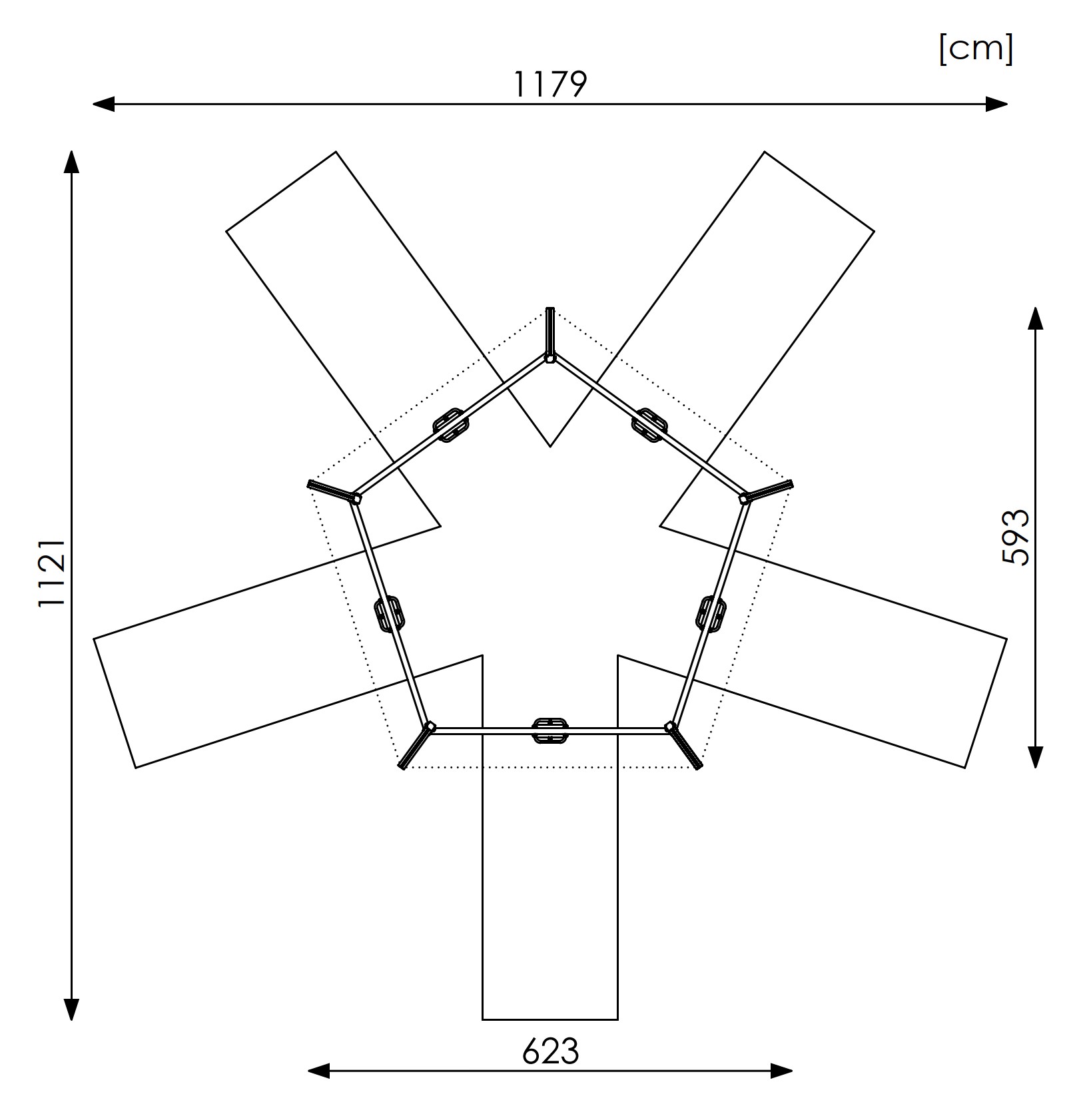 Kuva tuotteen Ryhmäkeinu viidelle DPZAQ531 turva-alueesta
