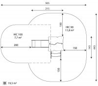 Kuva tuotteen Liukumäki VWD 1434 turva-alueesta