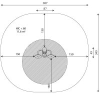 Kuva tuotteen Robinia Tai-Chi Pyörät VRB 1109 turva-alueesta