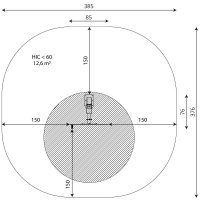 Kuva tuotteen Tai-Chi Pyörä V 1110 turva-alueesta