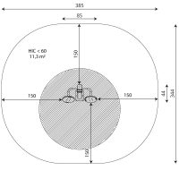 Kuva tuotteen Tai-Chi Pyörät V 1109 turva-alueesta
