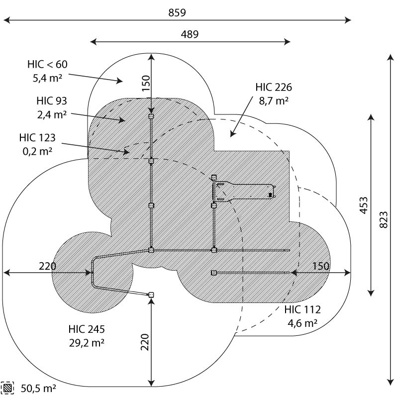 Kuva tuotteen Voimistelukeskus 3 V 2325 turva-alueesta v2
