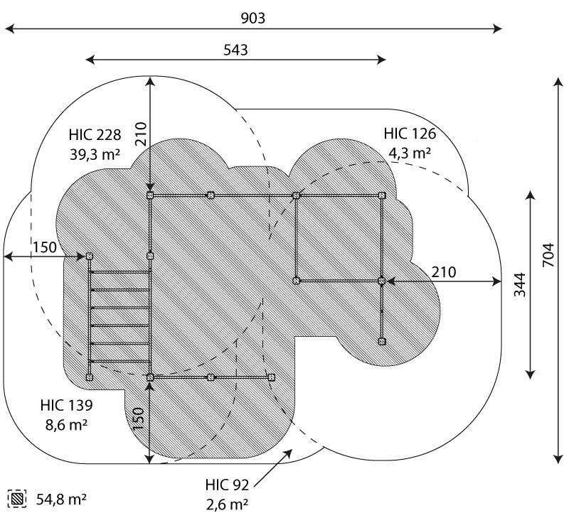 Kuva tuotteen Voimistelukeskus 4 V 2326 turva-alueesta v2