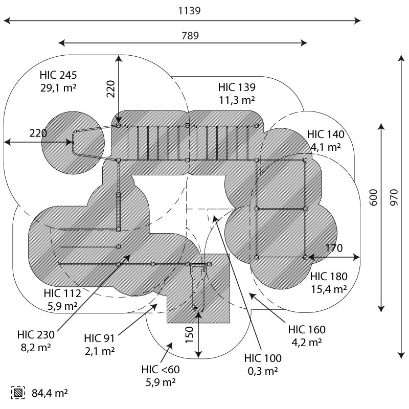 Kuva tuotteen Voimistelukeskus 6 V 2328 turva-alueesta v2