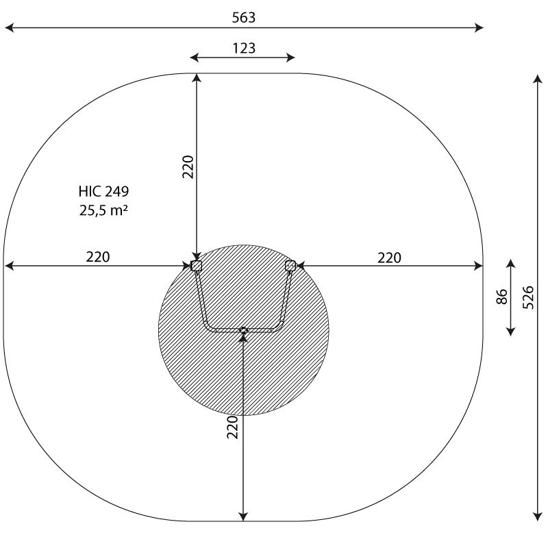 Kuva tuotteen Voimisteluköysi V 2312 turva-alueesta v2
