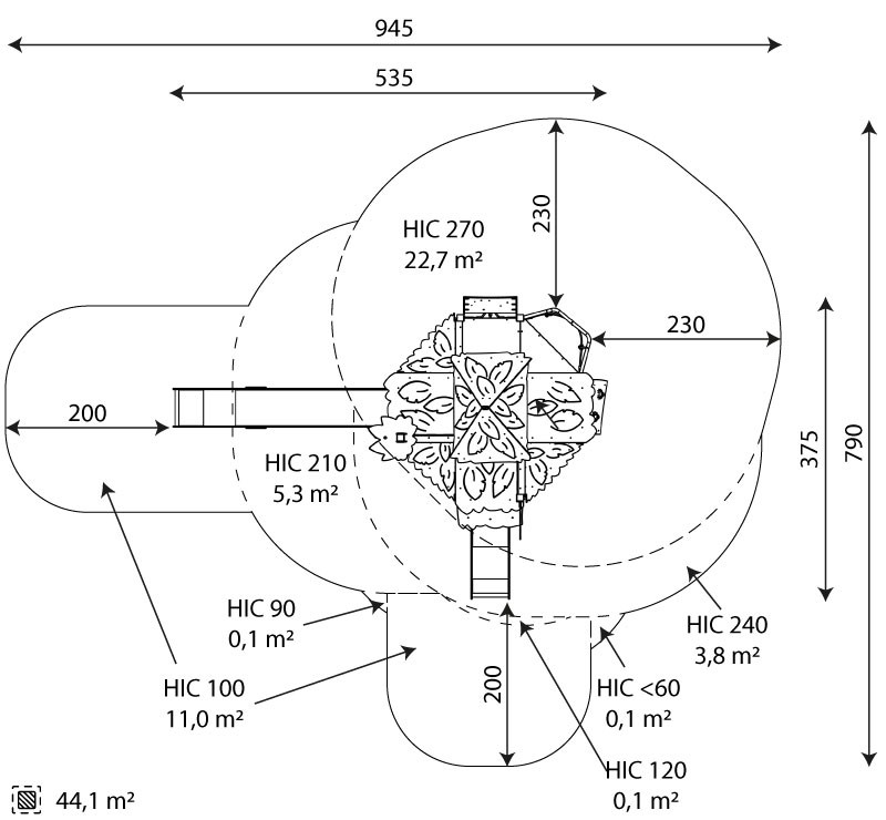 Kuva tuotteen Viidakkomaja V 3227 turva-alueesta v2