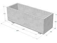 Kuva tuotteen Piharuukku kantikas jaloilla KB1059 mitoista