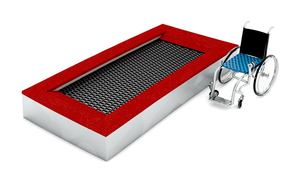 Kuva tuotteesta Esteetön Trampoliini 1,5 x 3,5 m MP-TZWH 150-350, Kuva 1