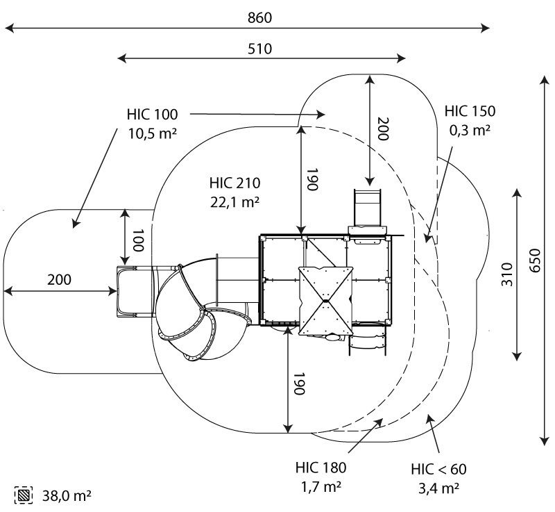 Kuva tuotteen Monitoimiväline Juna-asema VWD 1541 turva-alueesta v2