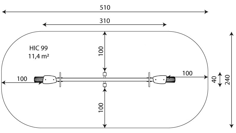 Kuva tuotteen Vaakakeinu Kahdelle VST 0524 turva-alueesta v2