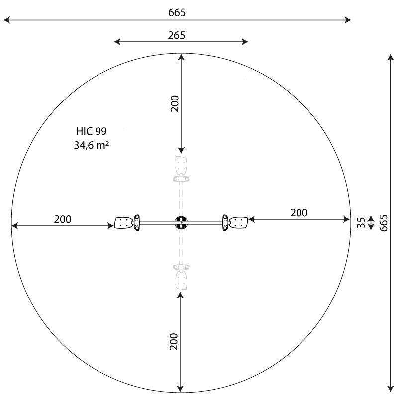 Kuva tuotteen Vaakakeinukaruselli V 0714 turva-alueesta v2