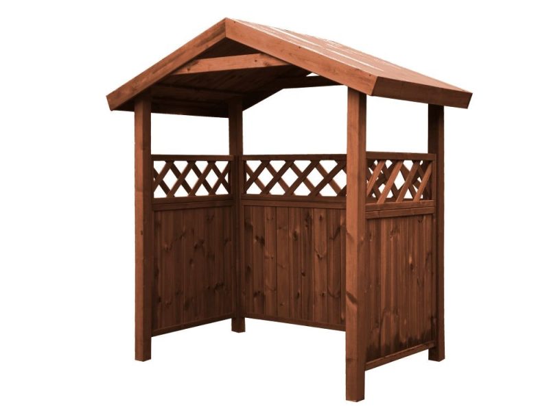 Kuva tuotteesta Jätekatos Lux 1,40 x 0,80 TA1600, Ruskea harjakatolla