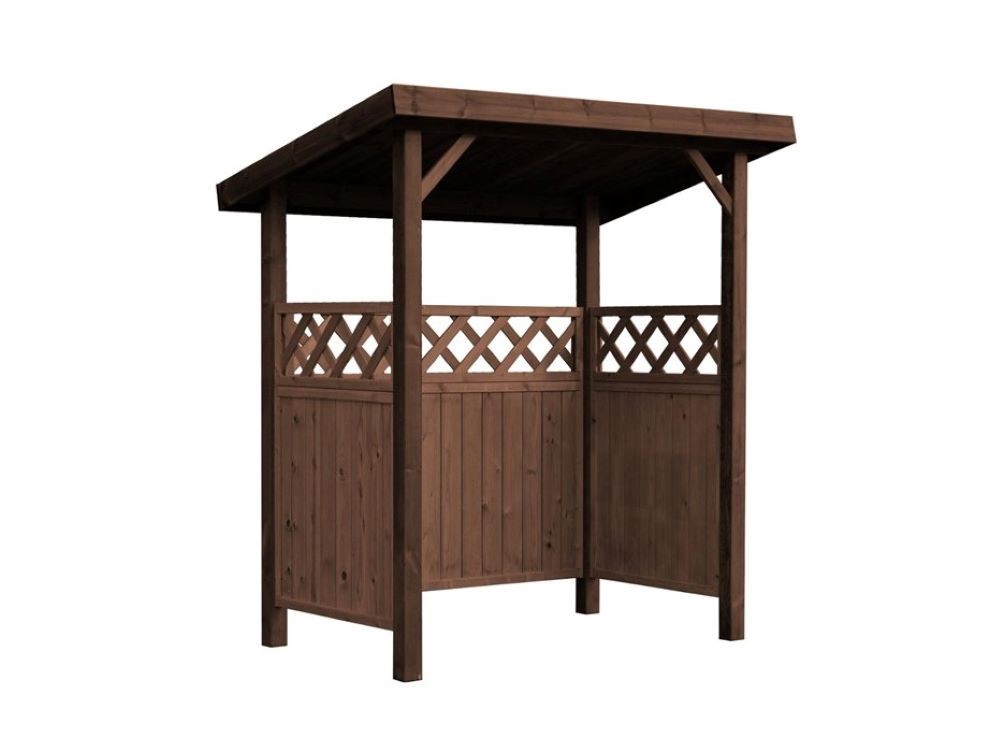 Kuva tuotteesta Jätekatos Lux 1,40 x 0,80 TA1600, Ruskea pulpettikatolla