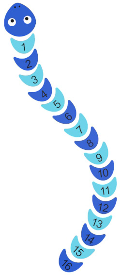 Kuva tuotteesta Käärme Numeroilla 2D-P07, Kuva 1