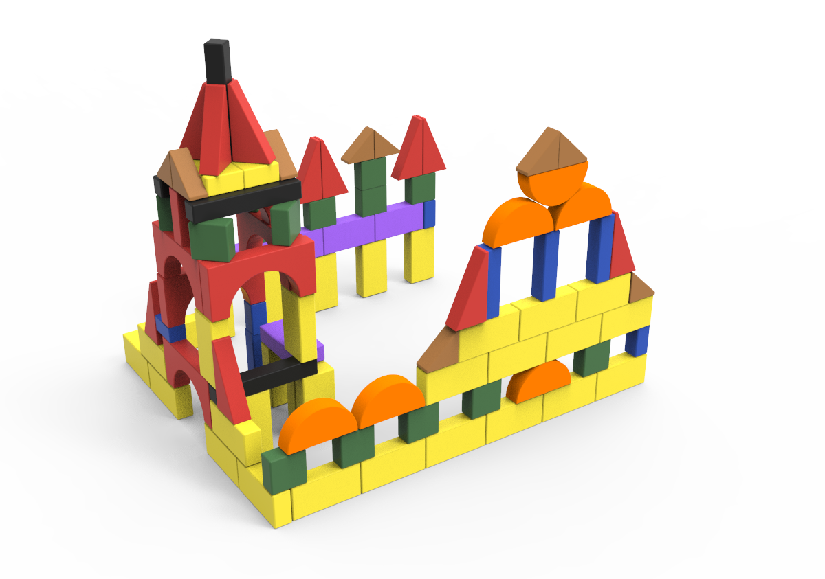 Kuva tuotteesta Rakennuspalikat 3D-B03, Kuva 3