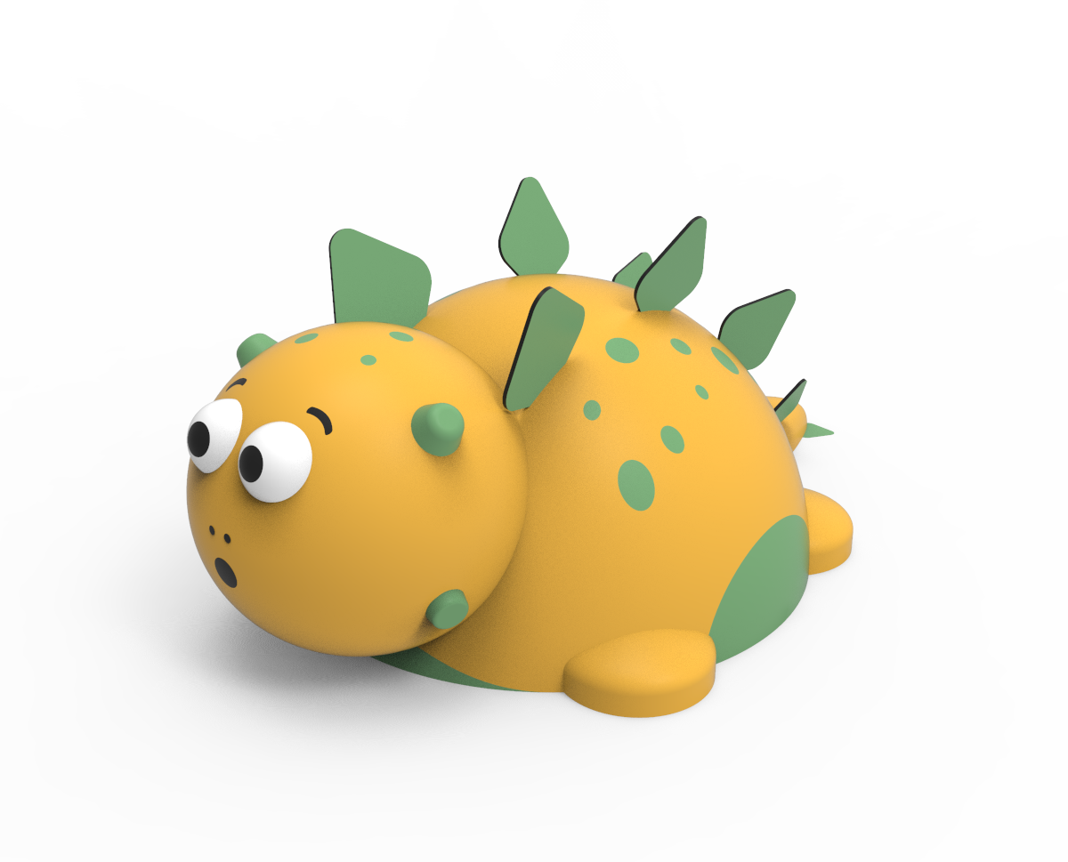 Kuva tuotteesta Stegosaurus 3D-C30, Kuva 1