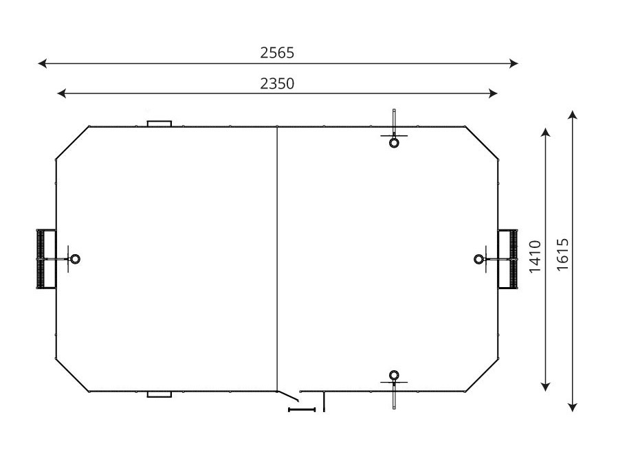 Yläkuva tuotteesta Monitoimiareena, 14 m x 26 m V 242415-001