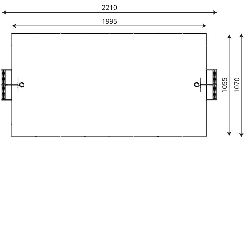 Kuva tuotteesta Peliareena, 10 m x 23 m, V 2405C, Pohjakuva