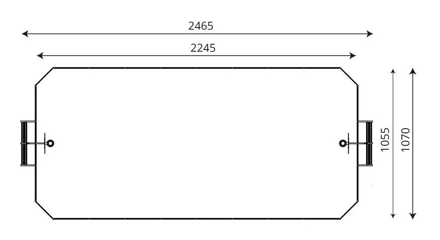 Yläkuva tuotteesta Peliareena, 12 m x 24 m V 242311-001