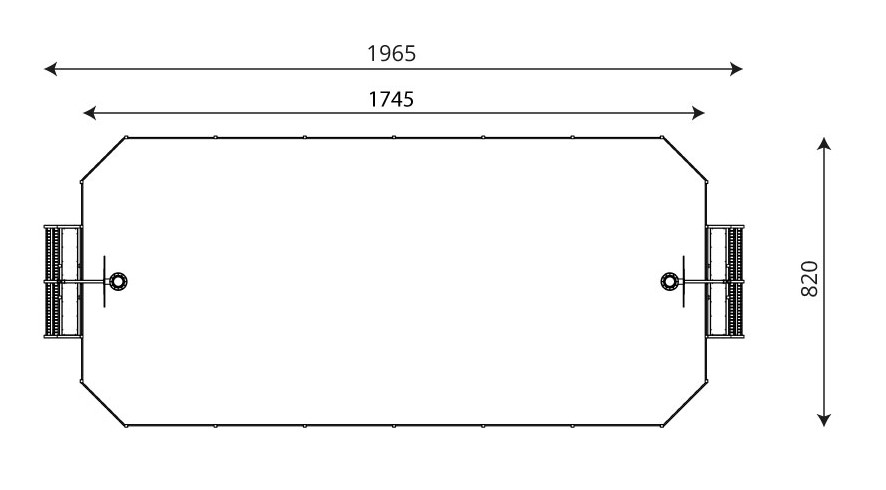 Yläkuva tuotteesta Peliareena, 9 m x 21 m V 241708-001