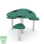 Kuva tuotteesta Pöytä ja 3 istuinta hiekkalaatikkoon, Ekologinen V 0816Q, Kuva 1