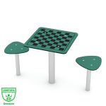 Kuva tuotteesta Shakkipöytä ja kaksi istuinta hiekkalaatikkoon, Ekologinen V 0817Q, Kuva 1