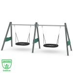 Kuva tuotteesta Pesäkeinu Tupla hämähäkkikeinuilla VWD 1497Q, Ekologinen, Kuva 1