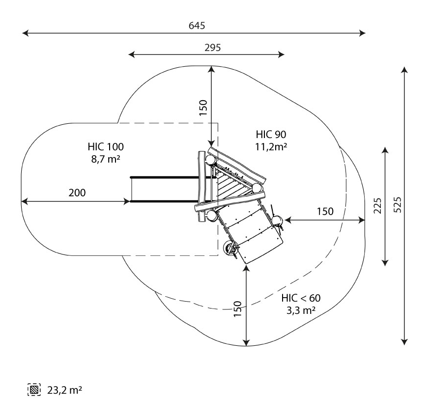 Kuva tuotteen Robinia Liukumäki VRB 1308 turva-alueesta